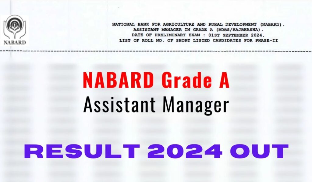 Nabard Phase II Mains Result 2024