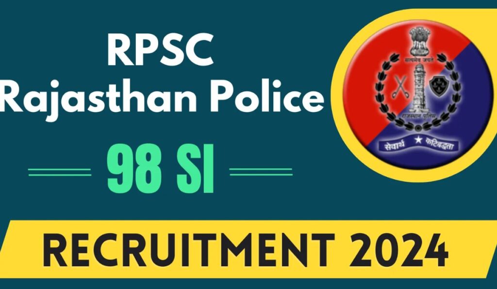 RPSC Rajasthan Police SI Recruitment 2024 