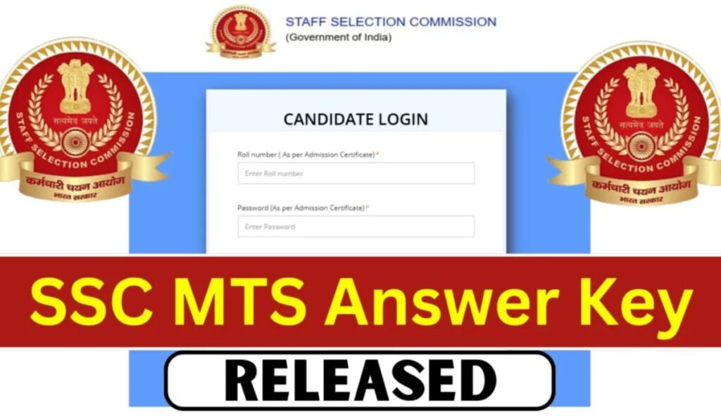 SSC MTS 2024 Answer Key 