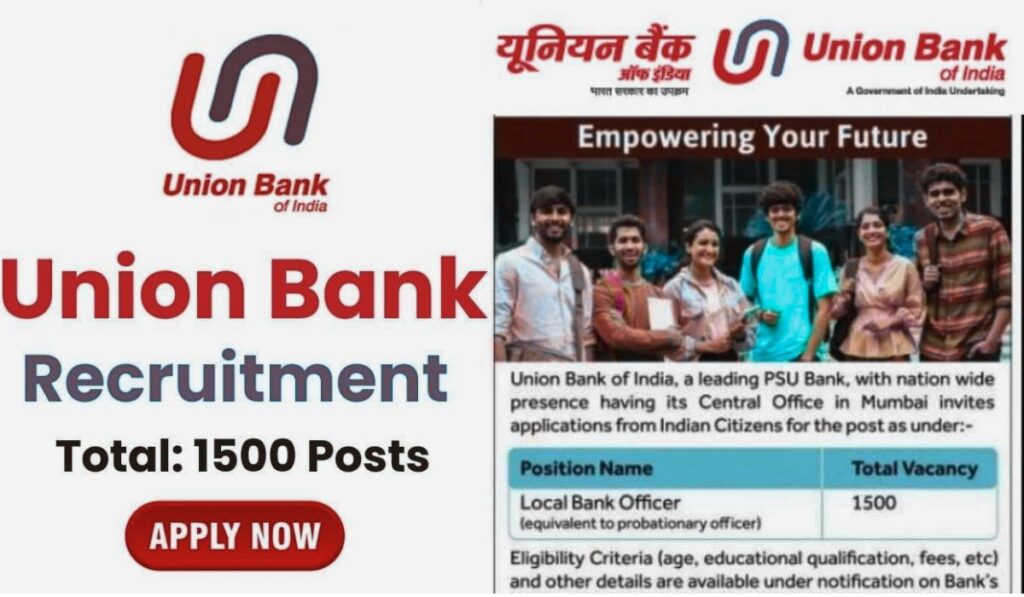 
Union Bank LBO Recruitment 2024