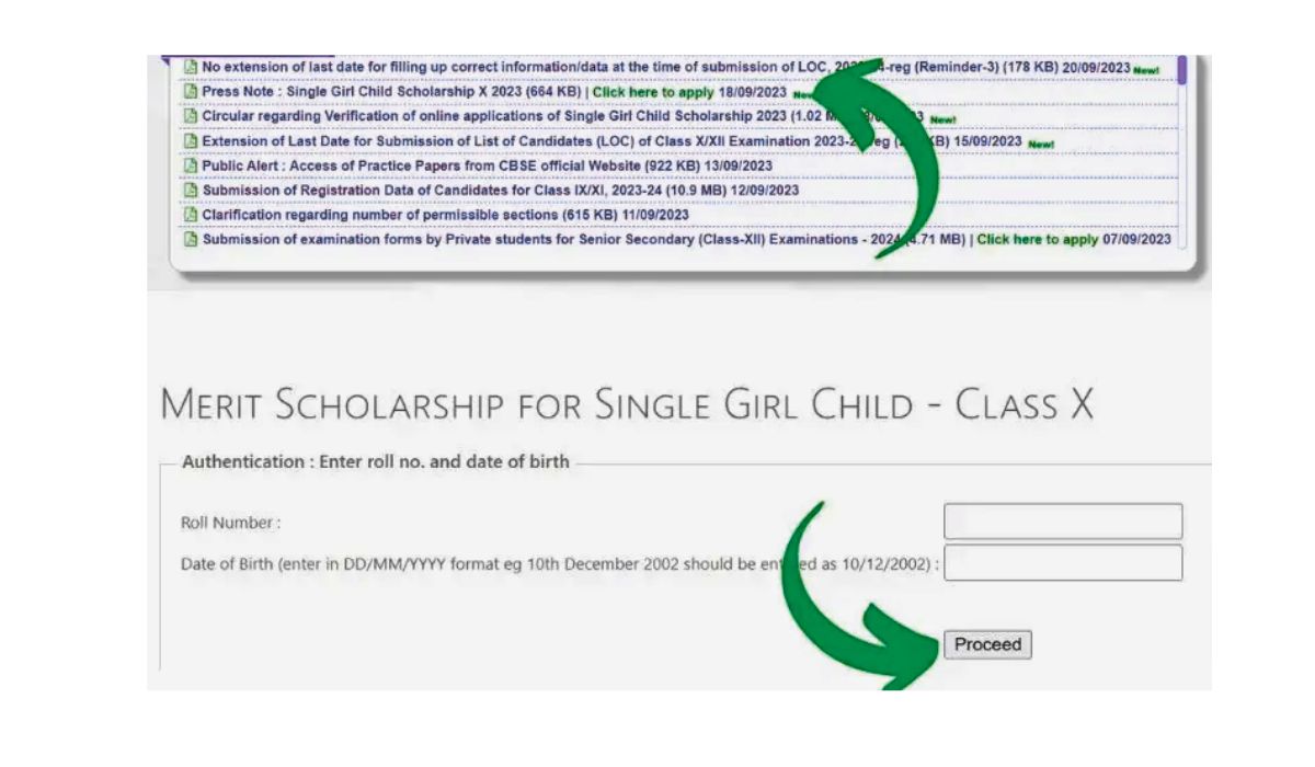 CBSE Single Girl Child 2024 Scholarship