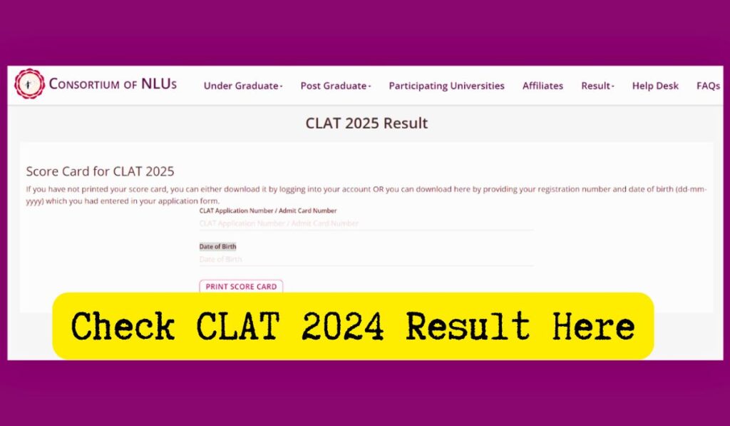 CLAT Result 2025