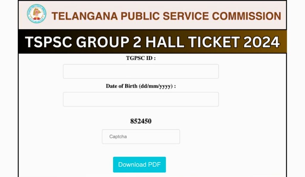 
TSPSC Group 2 Hall Ticket 2024