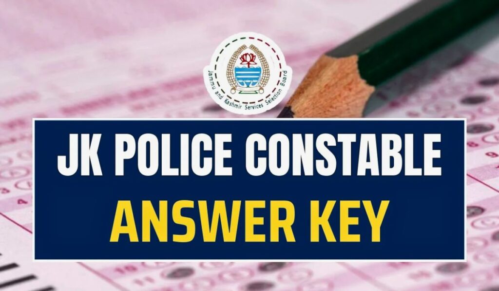 JK Police Constable Answer Key 2024