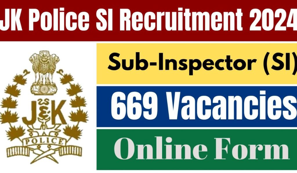 JK Police SI Recruitment 2024