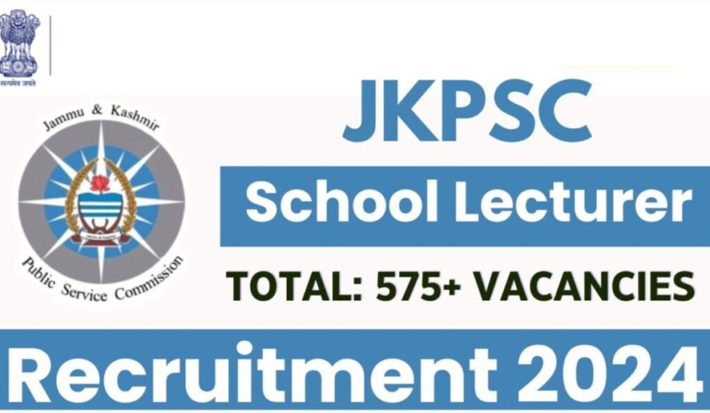 JKPSC School Lecturer Recruitment 2024