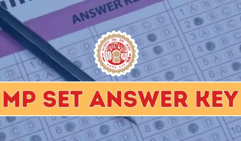 MP SET Answer Key 2024