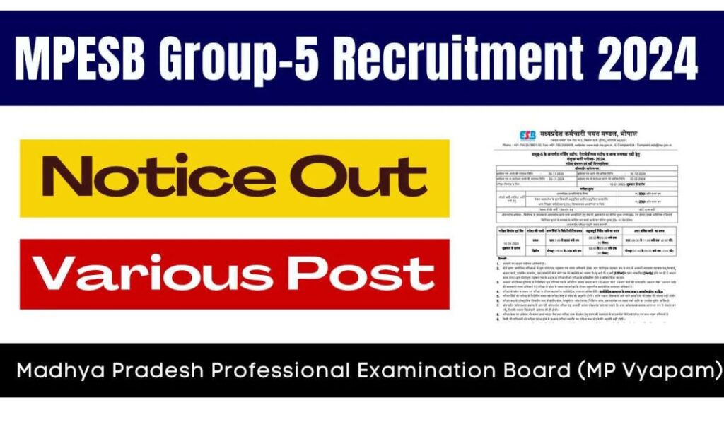 MPESB Group 5 Recruitment 2024-25