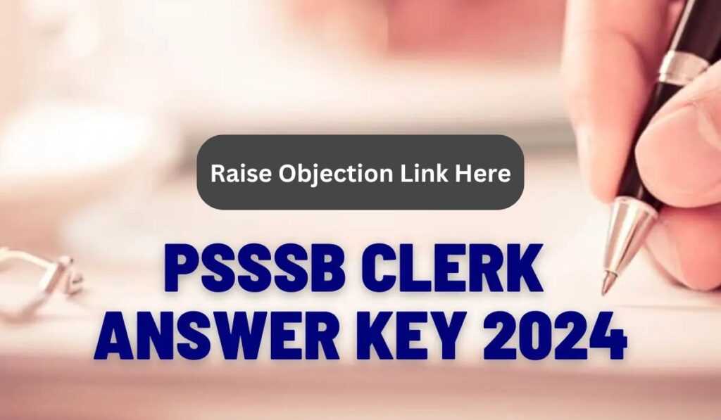 PSSSB Clerk Answer Key 2024