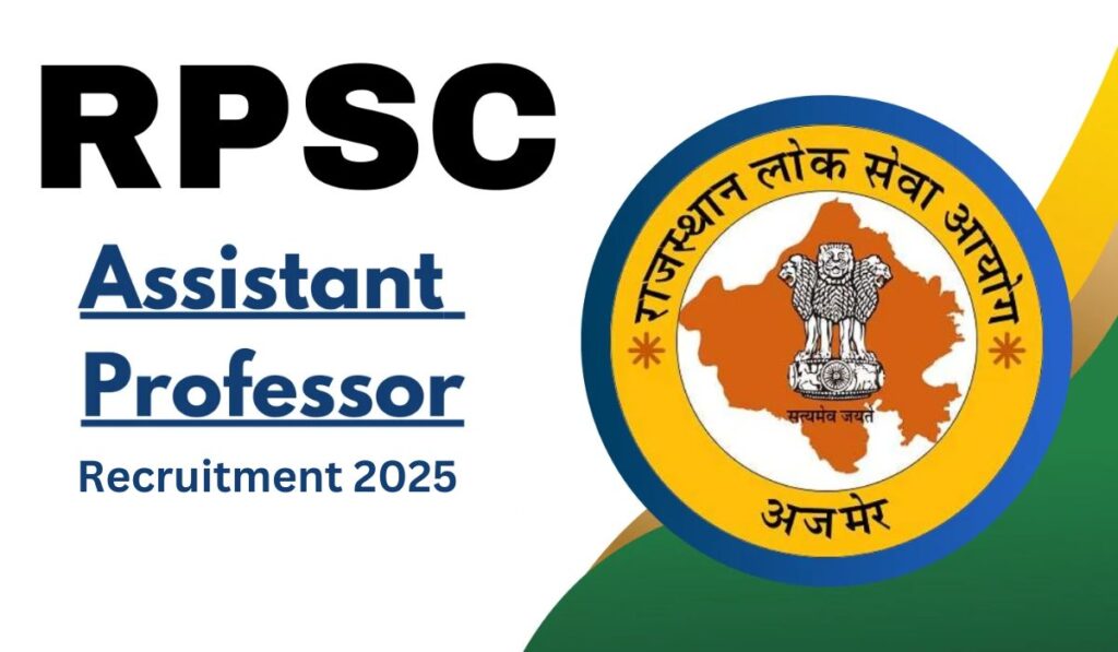 RPSC Assistant Professor Recruitment 2025