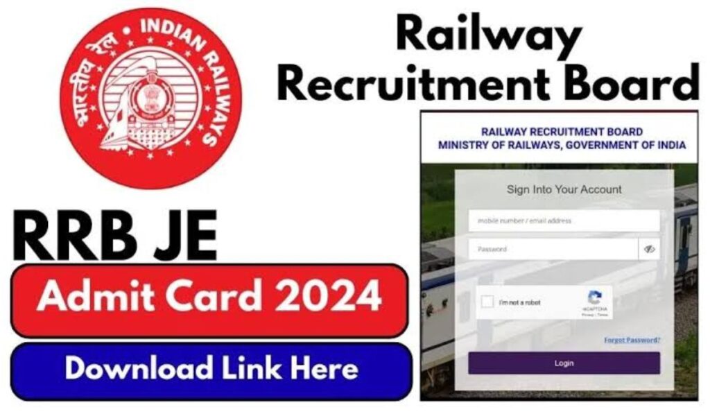 RRB JE Admit Card 2024