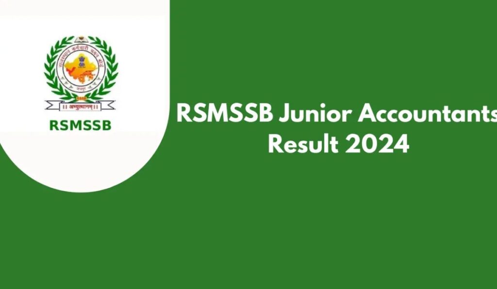 RSMSSB Junior Accountant Final Result 2024