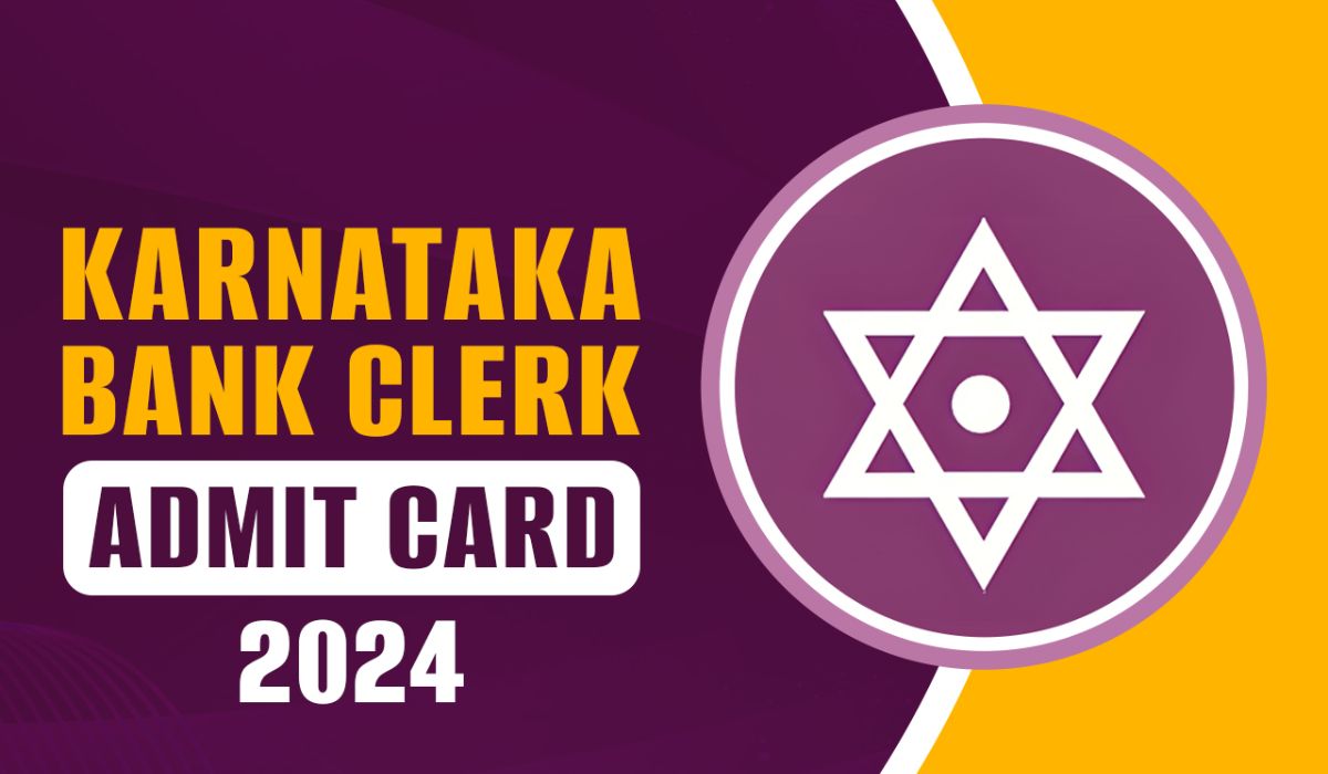 Karnataka Bank Clerk Admit Card 2024