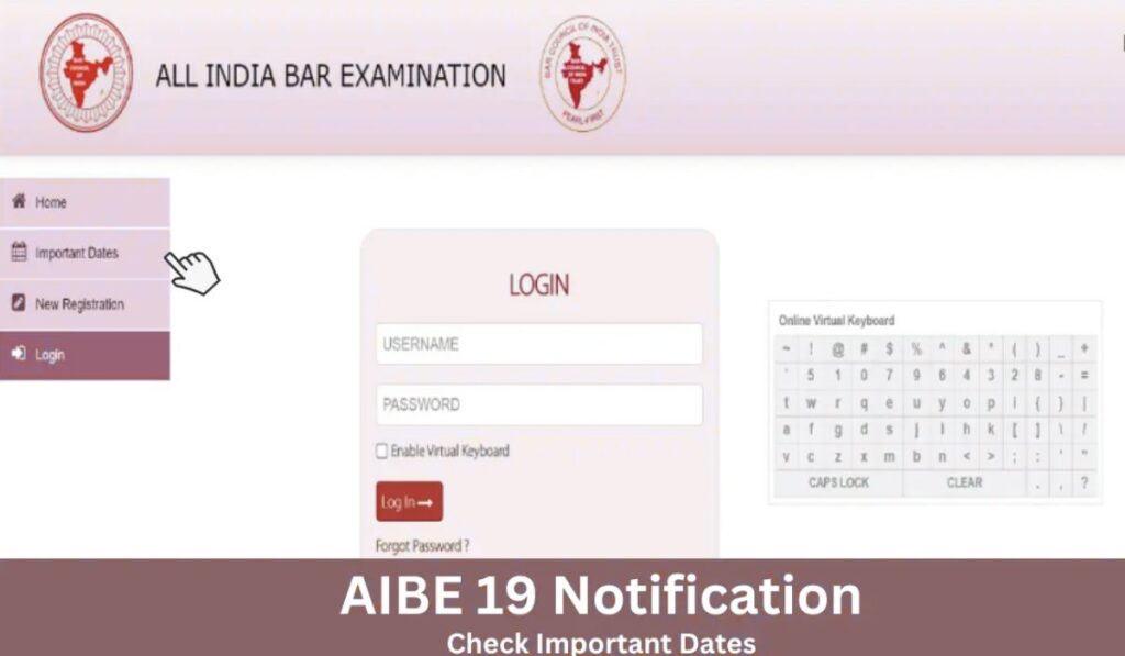 AIBE 19 Exam Date 2024