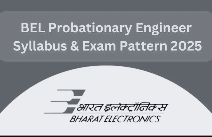 BEL Probationary Engineer Syllabus 2025