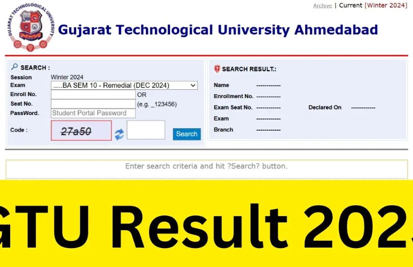 GTU Result 2025 