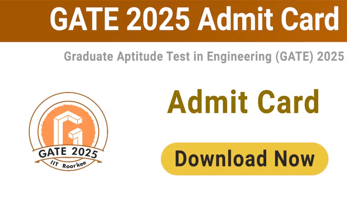 Gate 2025 Admit Card Download at gate2025.iitr.ac.in, easily like