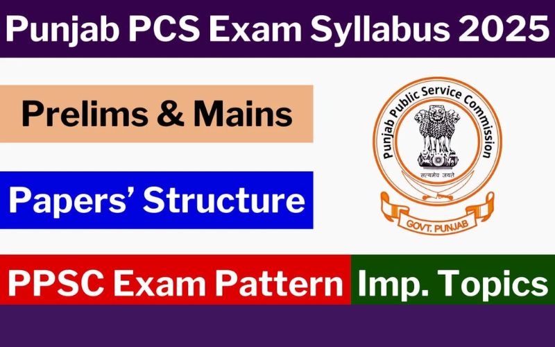 Punjab PCS Exam Syllabus