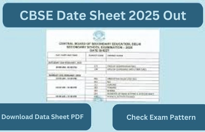 CBSE Date Sheet 2025 Out