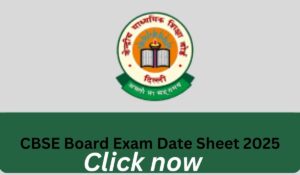 CBSE Date Sheet 2025 Out