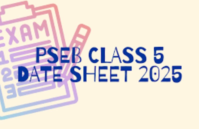 PSEB Class 5th Date Sheet 2025