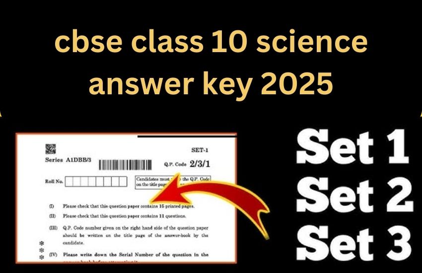 cbse class 10 science answer key 2025