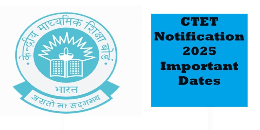 CTET 2025 Notification: Released, Application, Exam Date