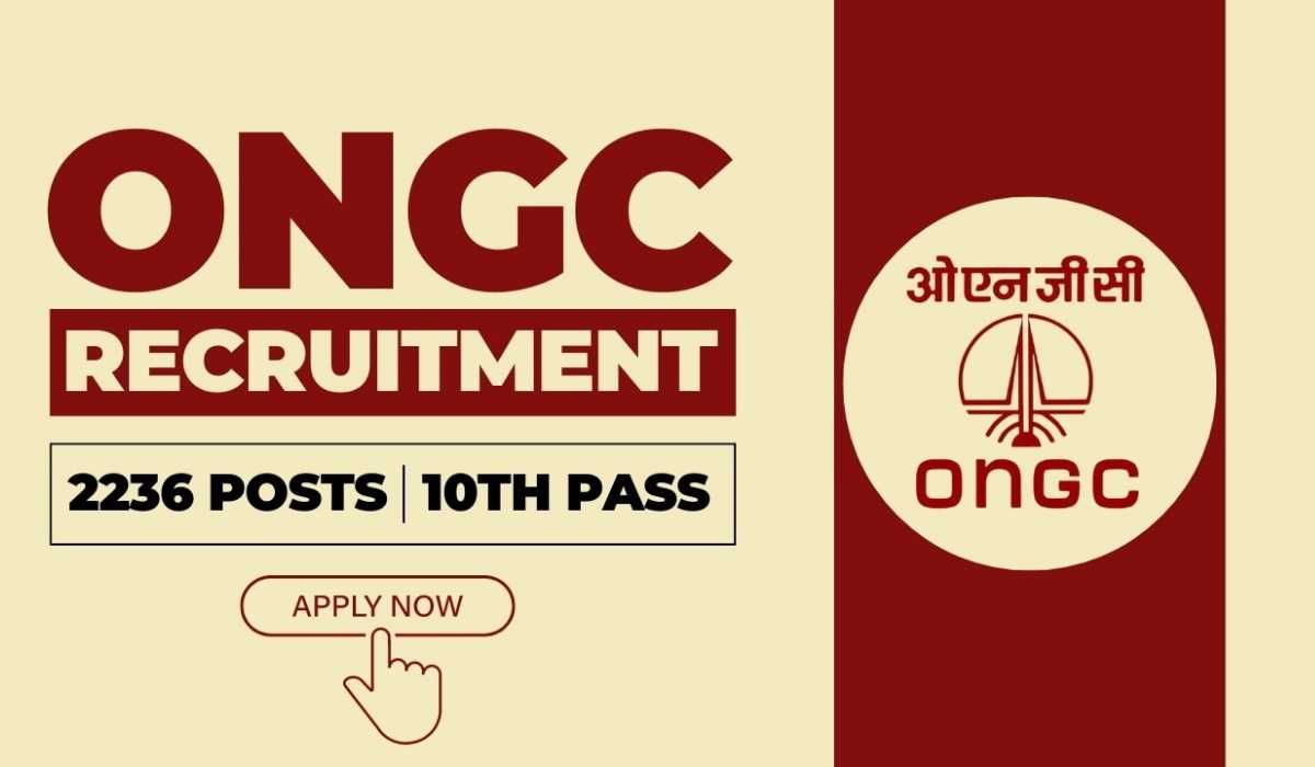 ONGC Recruitment 2024 Apprentice Apply Now for 2236 Posts