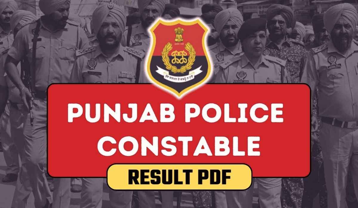 Punjab Police Constable Result 2024 Link Check Your Status Now