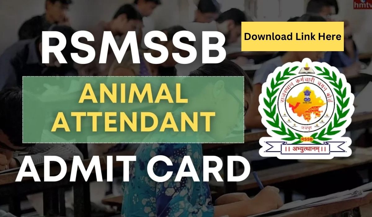 RSMSSB Animal Attendant Admit Card 2024