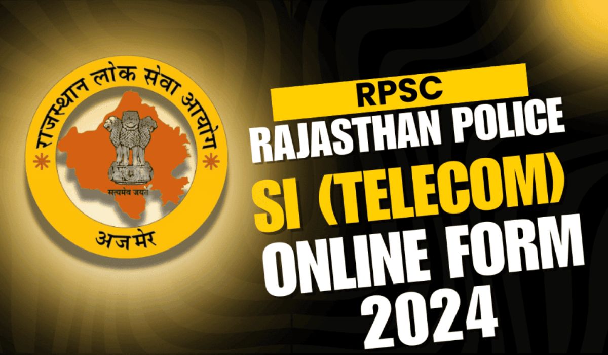 Rajasthan Police SI Telecom Recruitment 2024