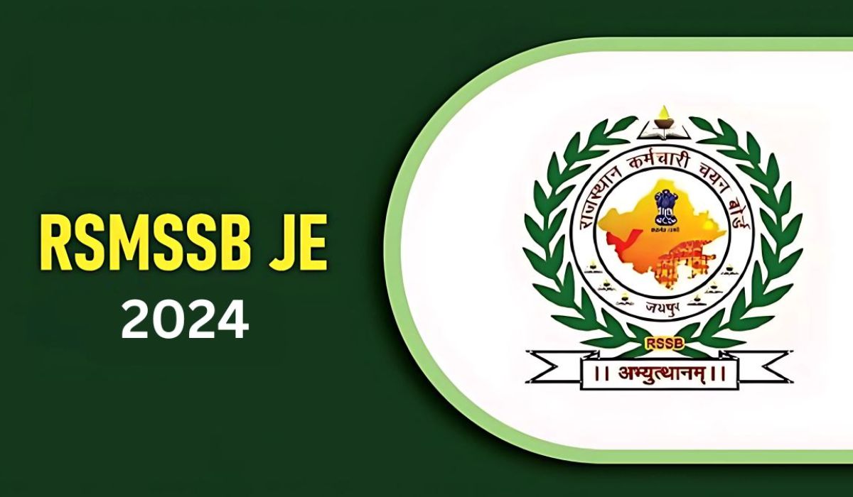 Rajasthan RSMSSB JEN Recruitment 2024