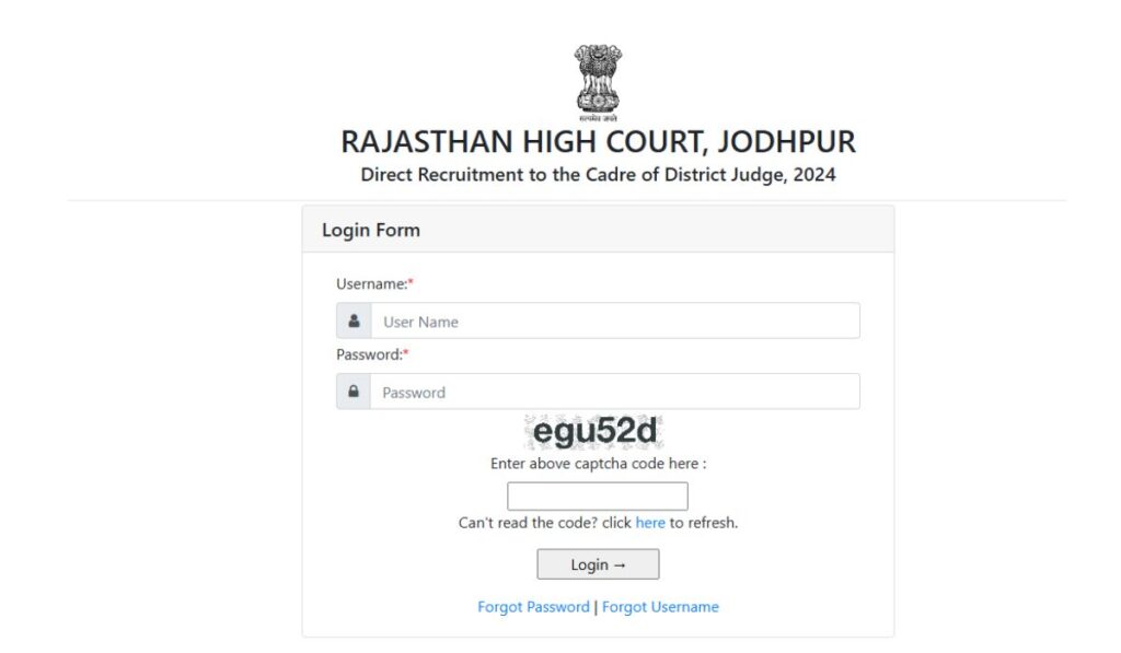 Rajasthan District Judge Recruitment 2024