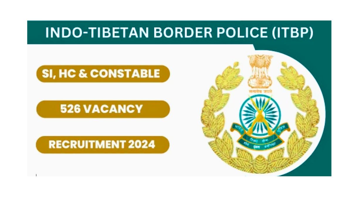 ITBP SI HC and Constable Telecommunication Recruitment 2024