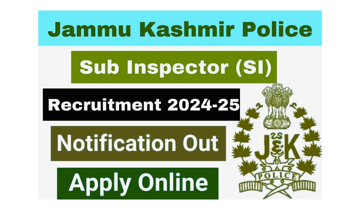 JK Police SI Recruitment 2024