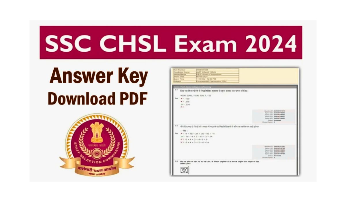 SSC CHSL Tier 2 Answer key 2024