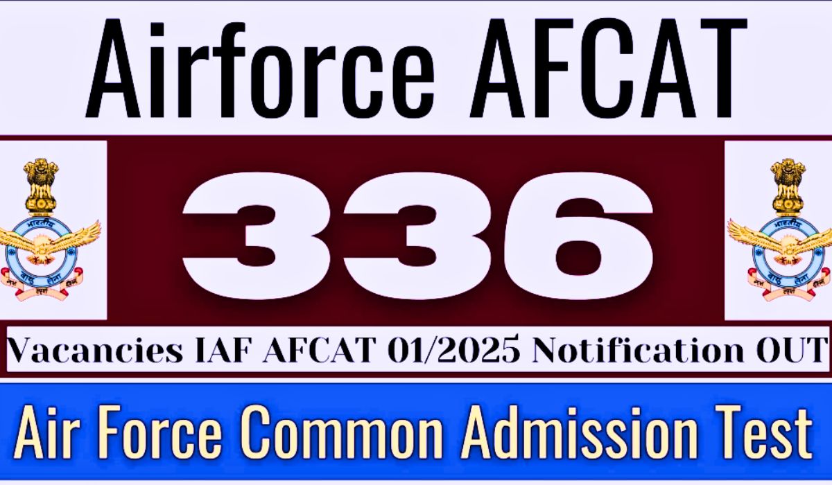 AFCAT 012025 Batch Recruitment 2024