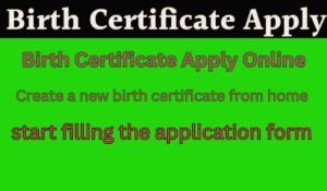 Birth Certificate Apply Online