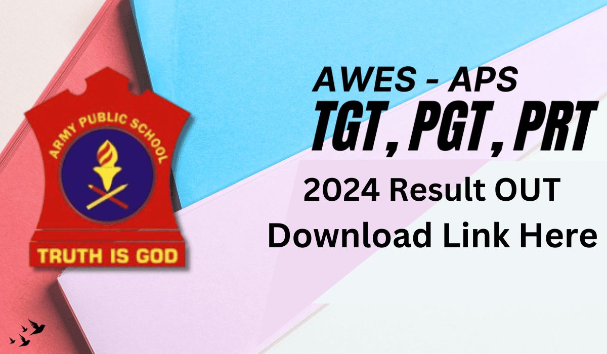 Army School TGT PGT PRT Result 2024