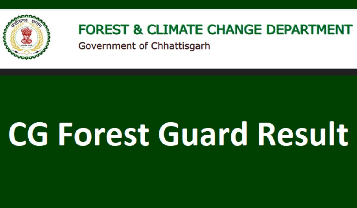 CG Forest Guard Result 2024