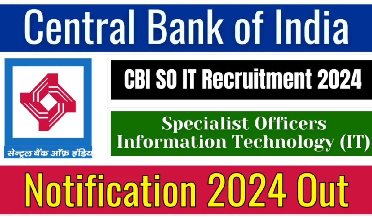 Central Bank of India SO Recruitment 2024-25