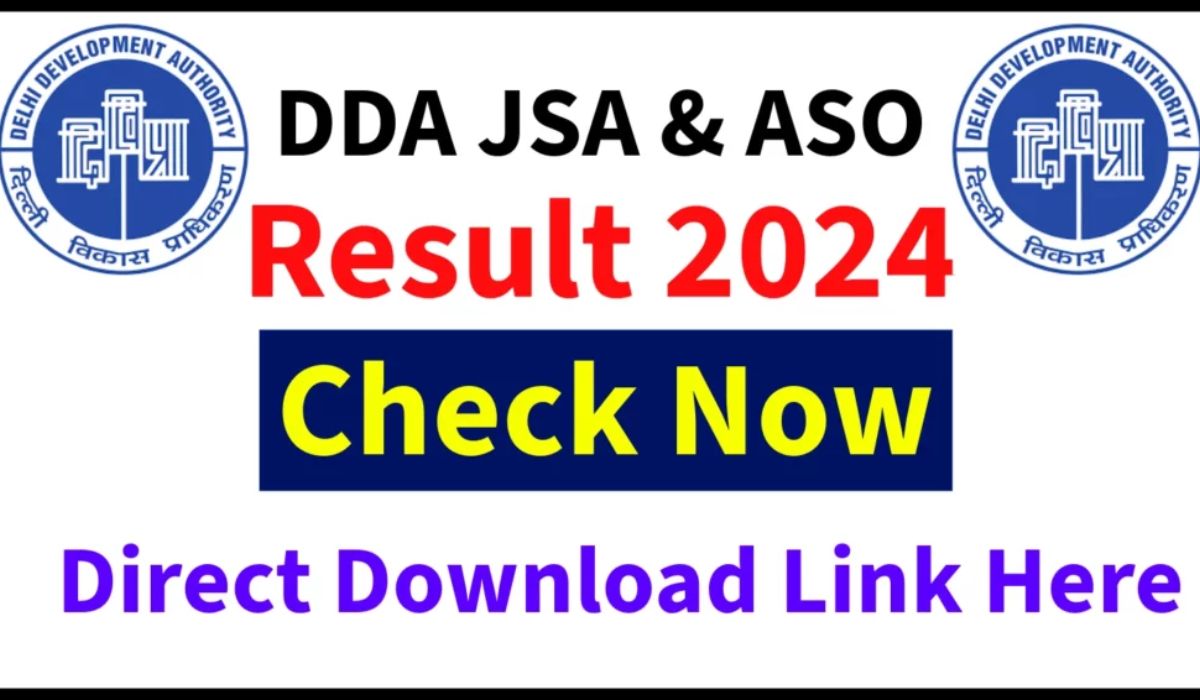 DDA JSA and ASO Result 2024