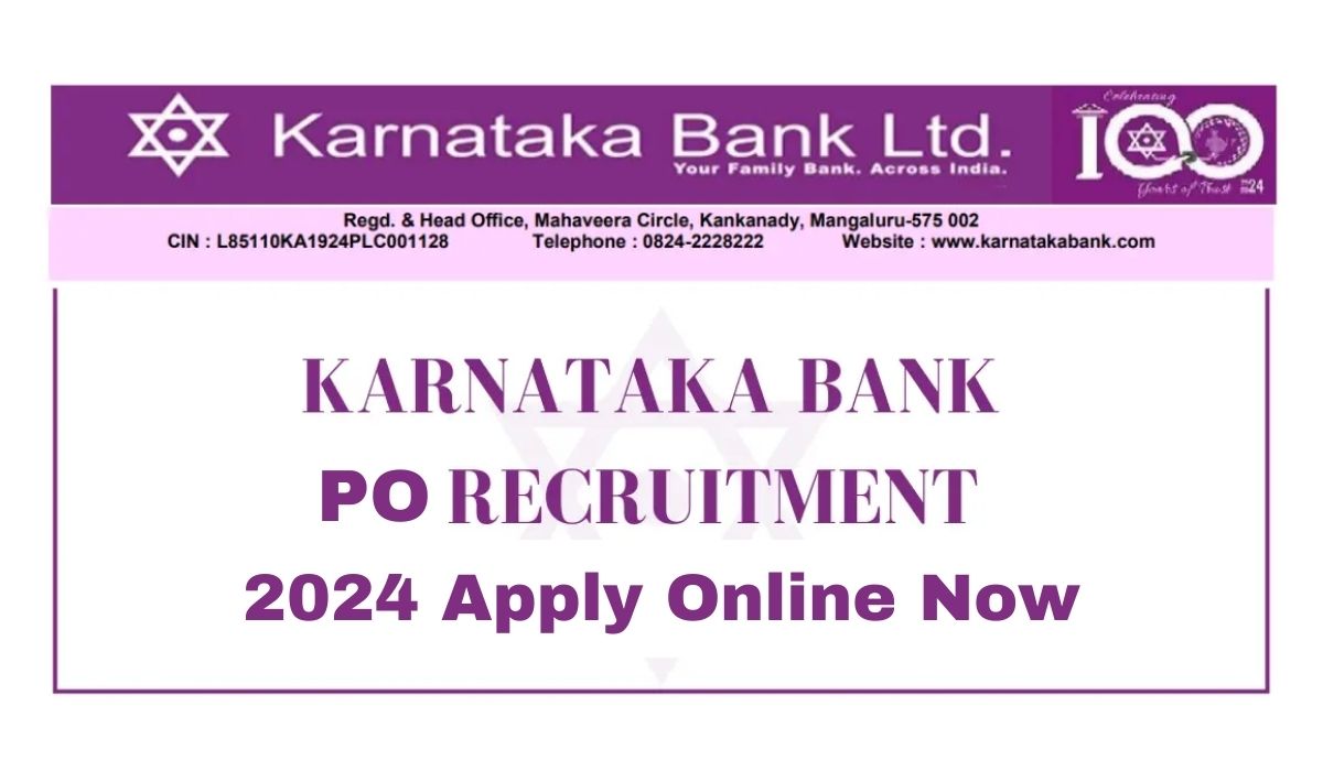 KBL PO Recruitment 2024