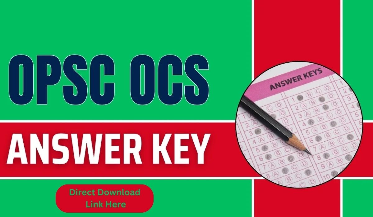 OPSC OCS Answer Key 2024