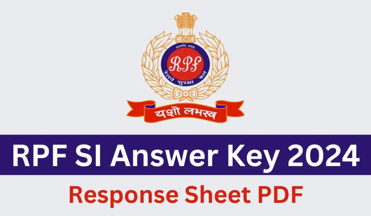 RPF SI Answer Key 2024