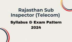 RPSC SI Telecom Syllabus 2024