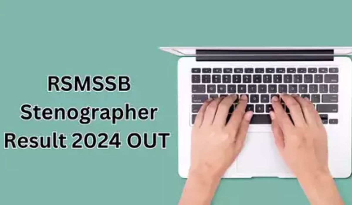 RSMSSB Stenographer Result 2024