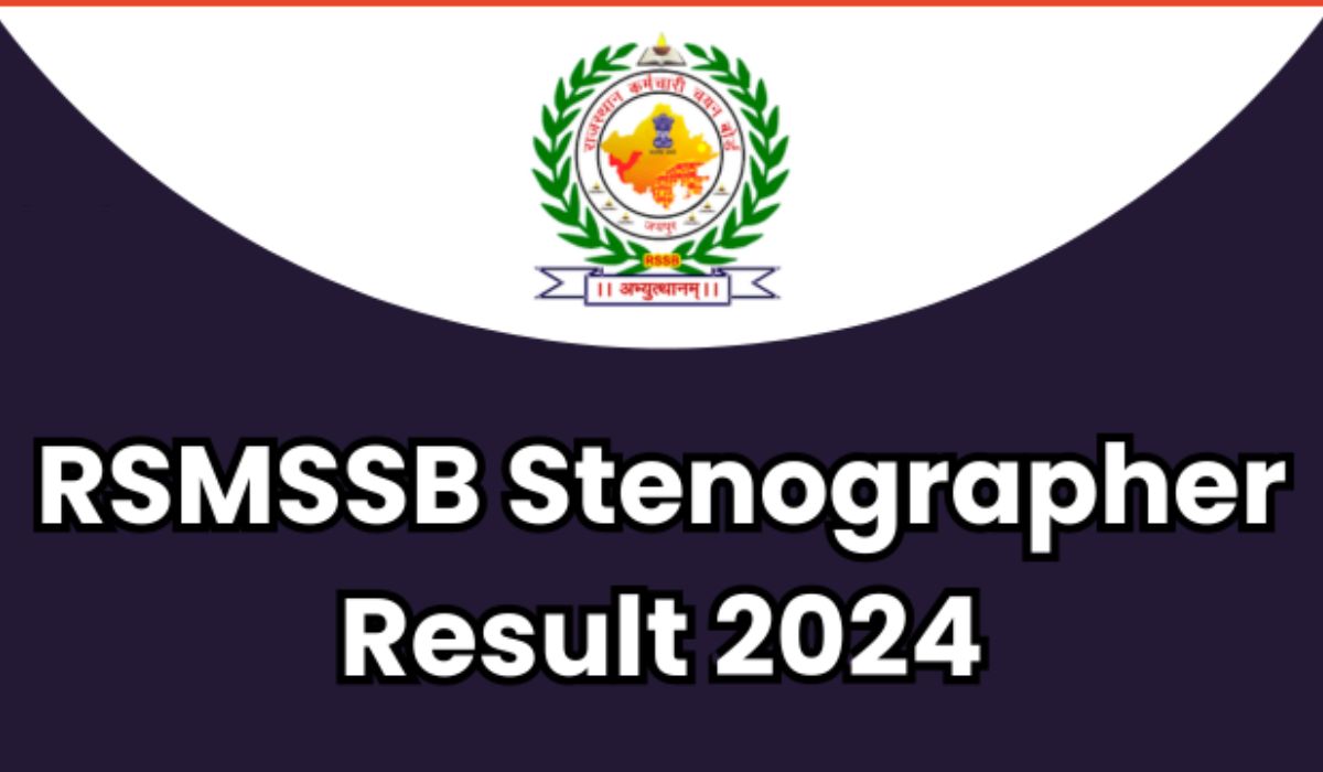 RSMSSB Stenographer Result 2024