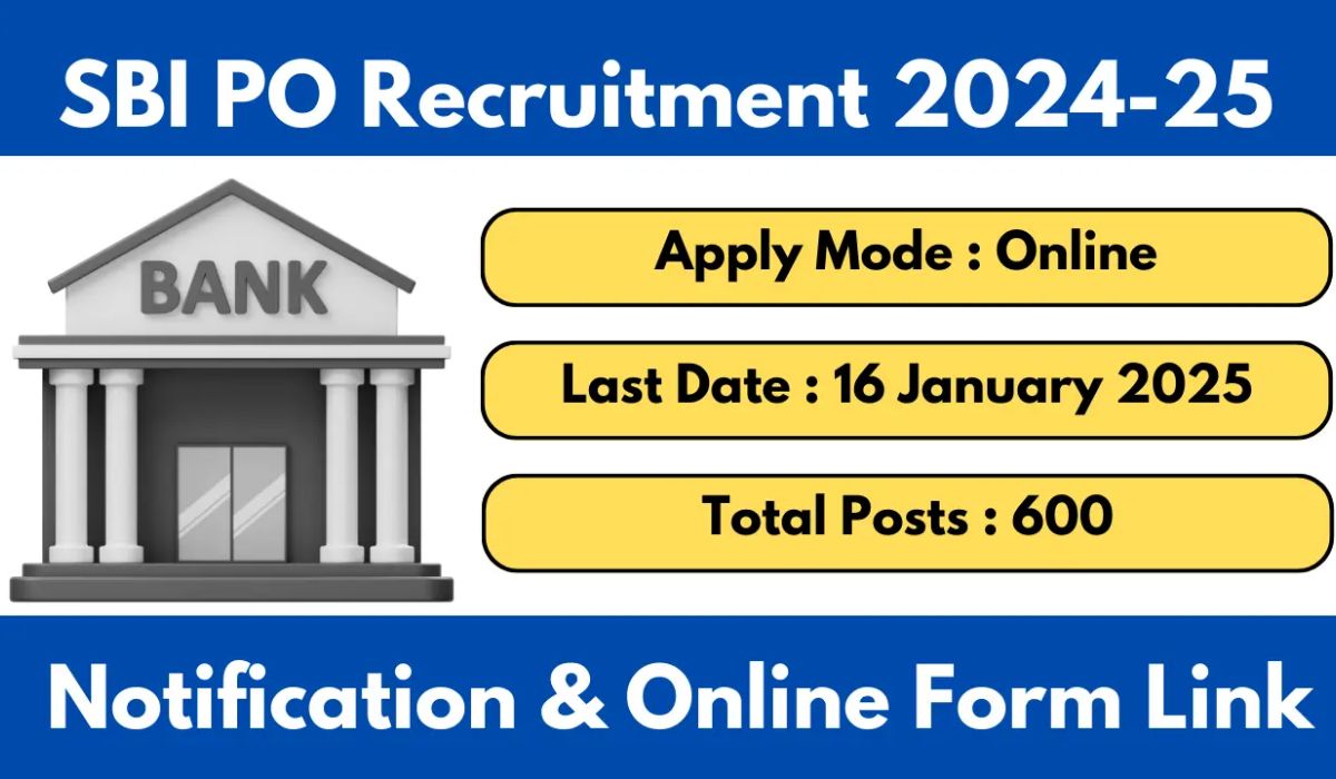 SBI PO Recruitment 2024-25