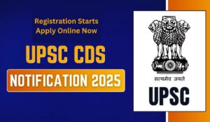 UPSC CDS I 2025 Recruitment